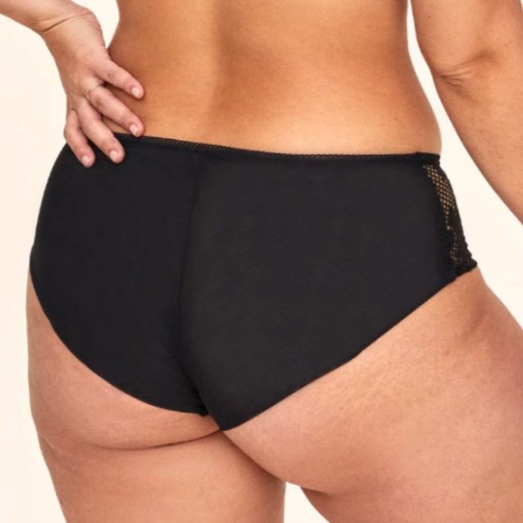 1pcs Unlined Summer PLUS Full Coverage Nylon Two-Tone BLUE Textured Lace Bra - Picture 13 of 16